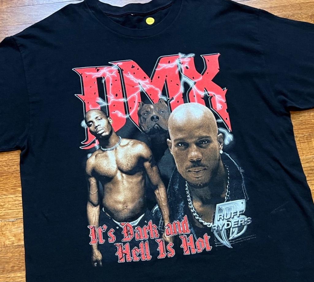 VTG DMX Tour T Shirt Men L Large Ruff Ryders Hip Hop Debut Album 1998 90s Y2K Unisex T-Shirt