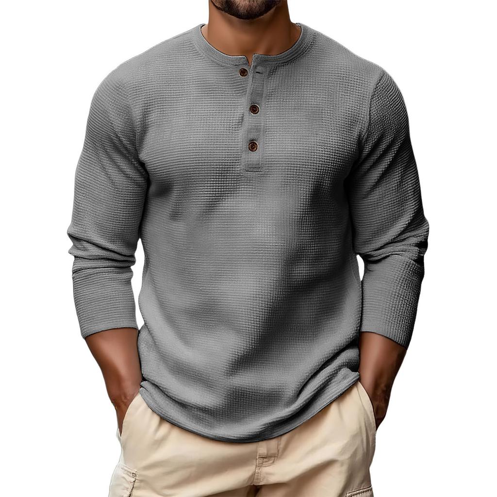 Men's Hoodie Loose Long Sleeves Round Neck