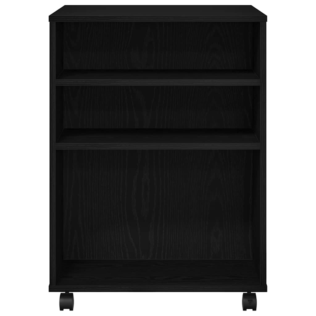 Storage Cabinet Black Oak Look 60 X 53 X 72.5 Cm