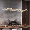Creative Wave Silk Ribbon Dining Chandelier