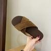 Cross-strapped Linen Slippers Women's Outerwear Summer New Retro Casual Sandals Vacation Seaside Beach Flat Sandals