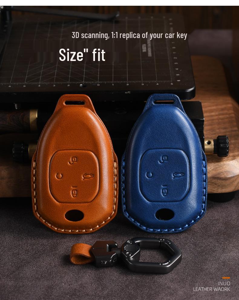 Genuine Leather Key Cover for GAC Trumpchi GS4/GS8/GS5/M6/GS7/M8 Models.