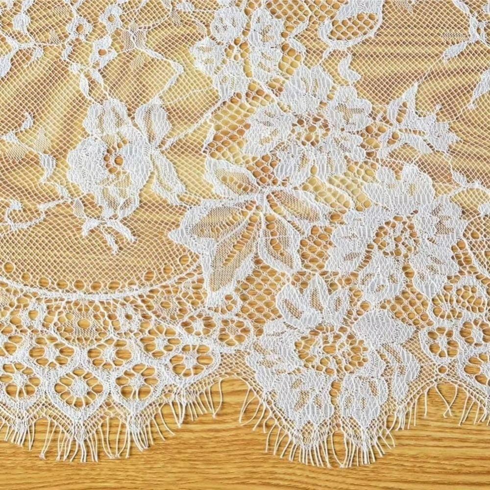 Tulle Table Cover French Sheer Tablecloth Dining Table Decoration for Wedding Party