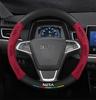 Genuine Leather Suede Steering Wheel Cover for Nezha S, V, U, NO1, GT