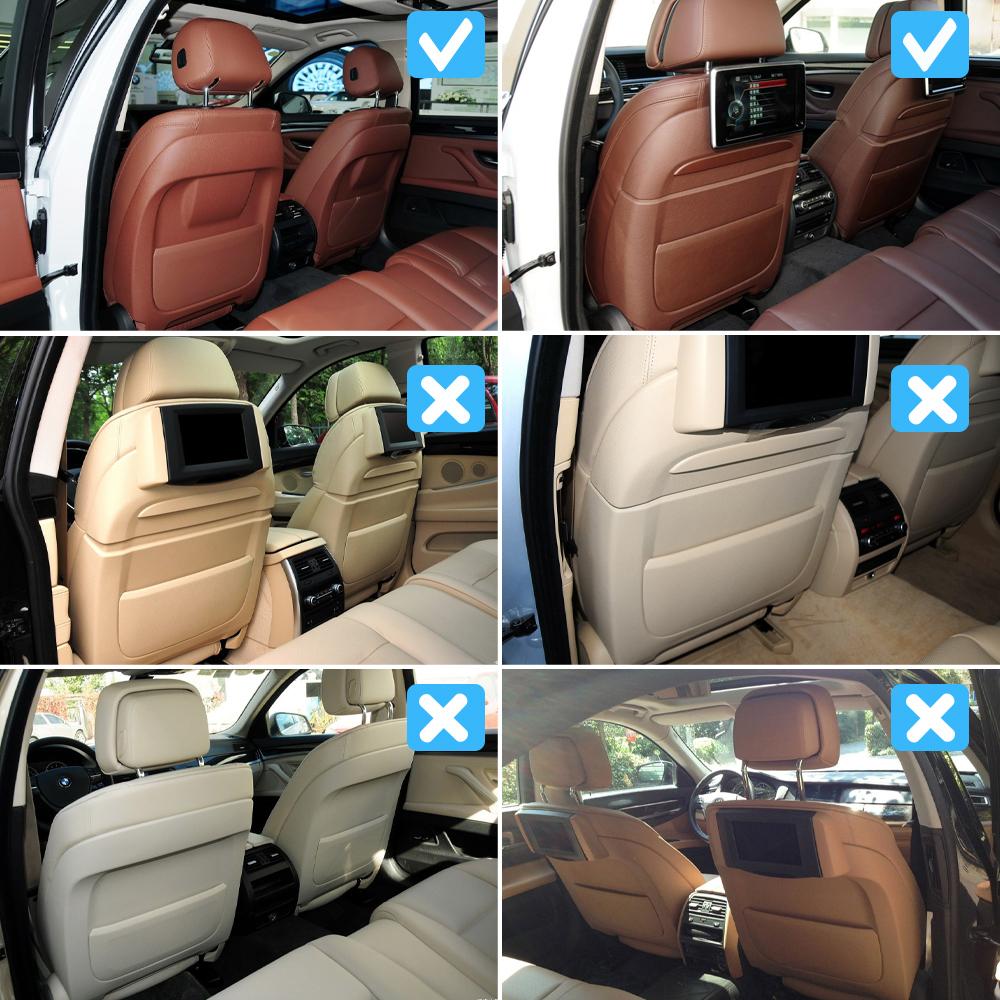 Car Left Right Seat Backrest Leather Pocket Cover For BMW 5 GT X5 X6 7 Series F10 F11 F07 F01 F02 F15 F16 730 735 740