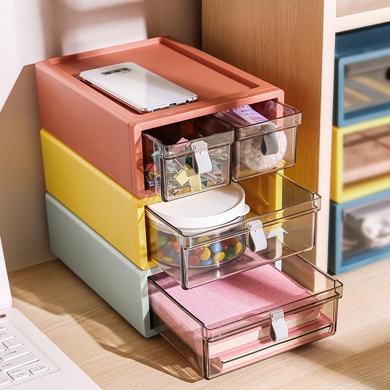Desktop Stapelbar Kleinigkeiten Lagerung Schubladen Hause Notwendige Schreibwaren Bücher Organizer Schmuck Kosmetische Lagerung Box Container