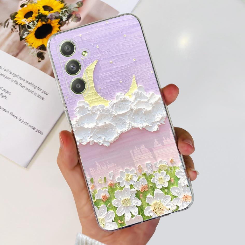 For Samsung Galaxy A54 Case A546B SM-A546B Cute Astronaut Clear Silicone Soft Phone Cover For Samsung A54 5G A 54 GalaxyA54 Capa
