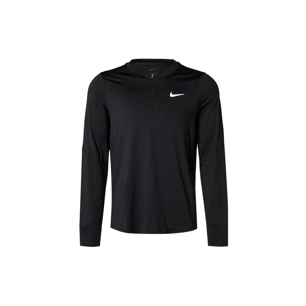 Nike Dri-Fit Round Neck Spliced Quick-Dry Breathable Long Sleeve Sweatshirt Men sweatshirt Black White DD8371-010