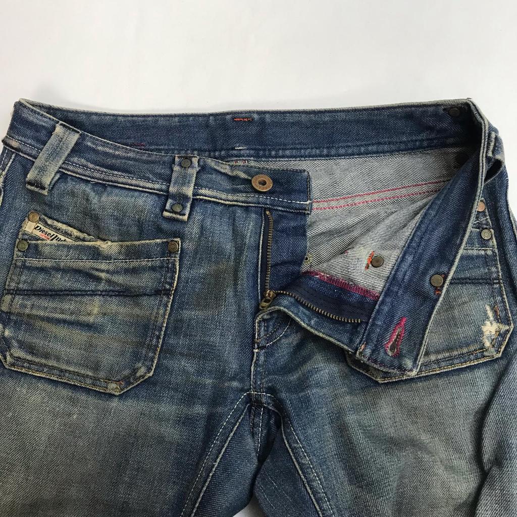 Diesel Dżinsy Niebieskie Damskie W26/M Długość nogawki wewnętrznej 77cm(UŻYWANY)
