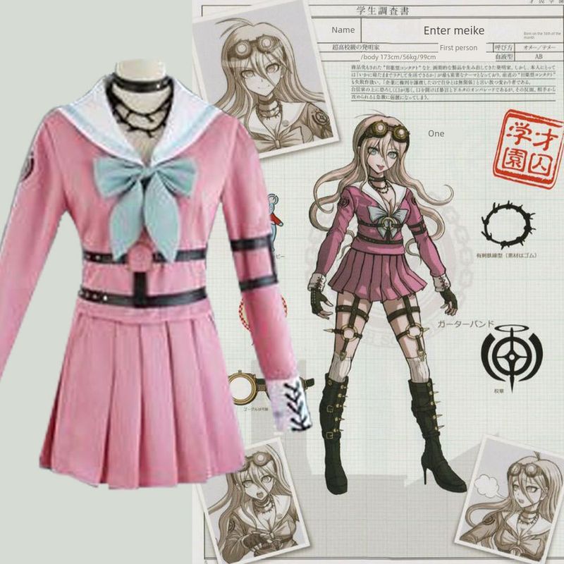 Danganronpa V3 Tea Pillar King Ouma Kokichi Cosplay Costume Iruma Midori Cosplay Halloween Costume