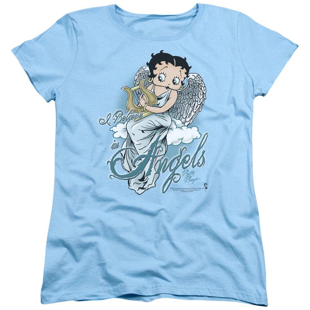 Betty Boop  I Believe In Angels  Women s T-Shirt L
