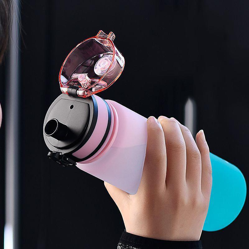 1PC Colorful Leak Proof Sports Plastic Cup Large Capacity Water Bottle 1 Liter