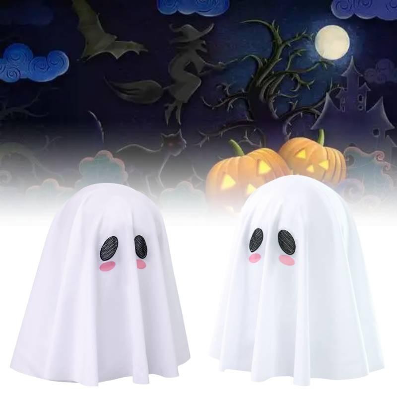 Adult White Ghost Costume Headpiece Anime Character Role Play Cosplay Halloween