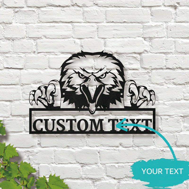 

American Bald Eagle Metal Wall Art Gift for Animal Lovers Home Garden Decor Sign