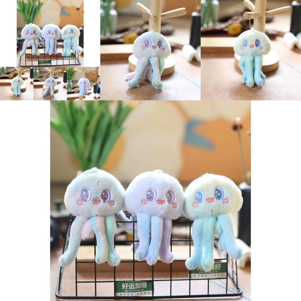 Adorable Plush Octopus Keychain Cute Soft Short Plush Toy Stuffed Animal