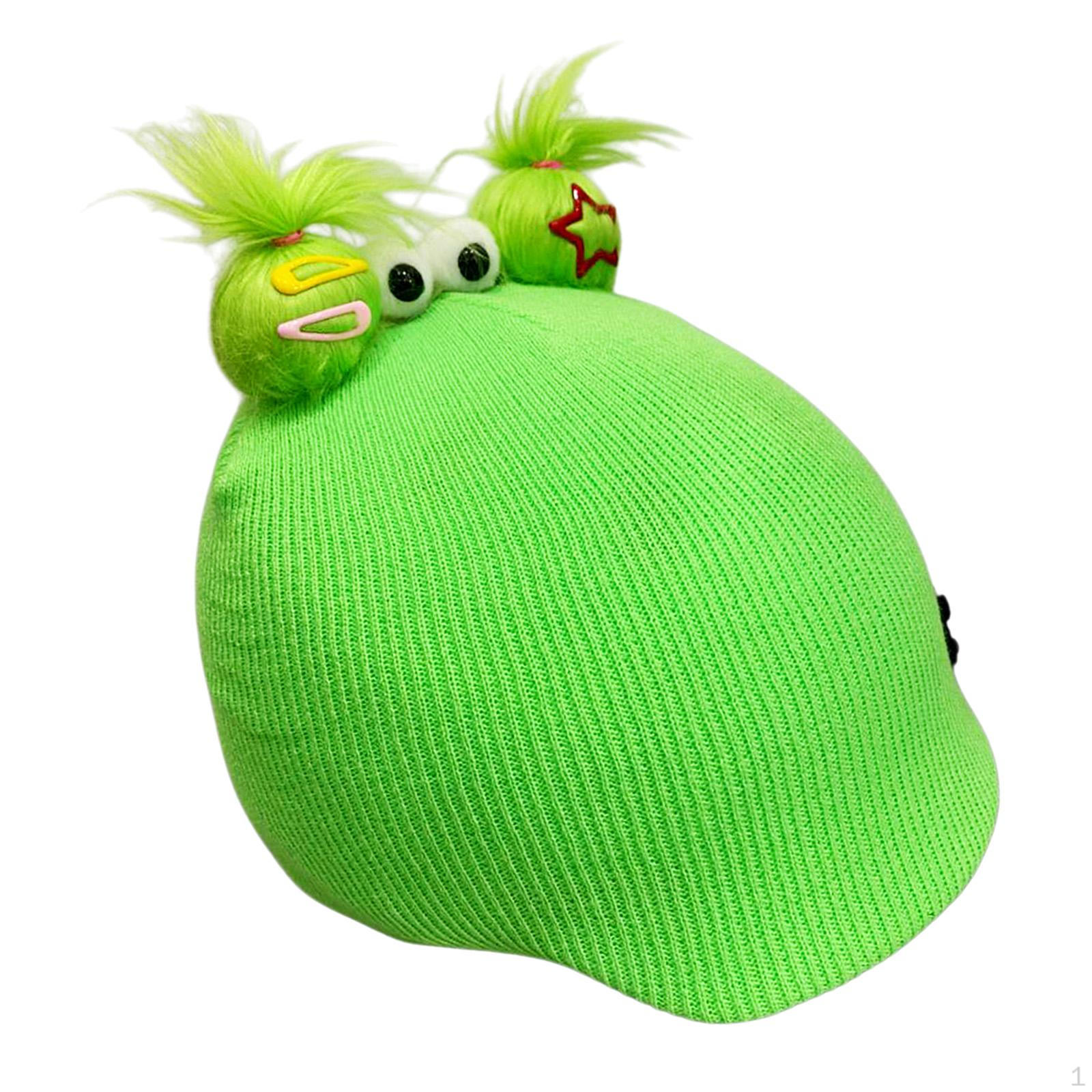 

Украшение и теплый чехол для горнолыжного шлема в мультяшном стиле зелёный