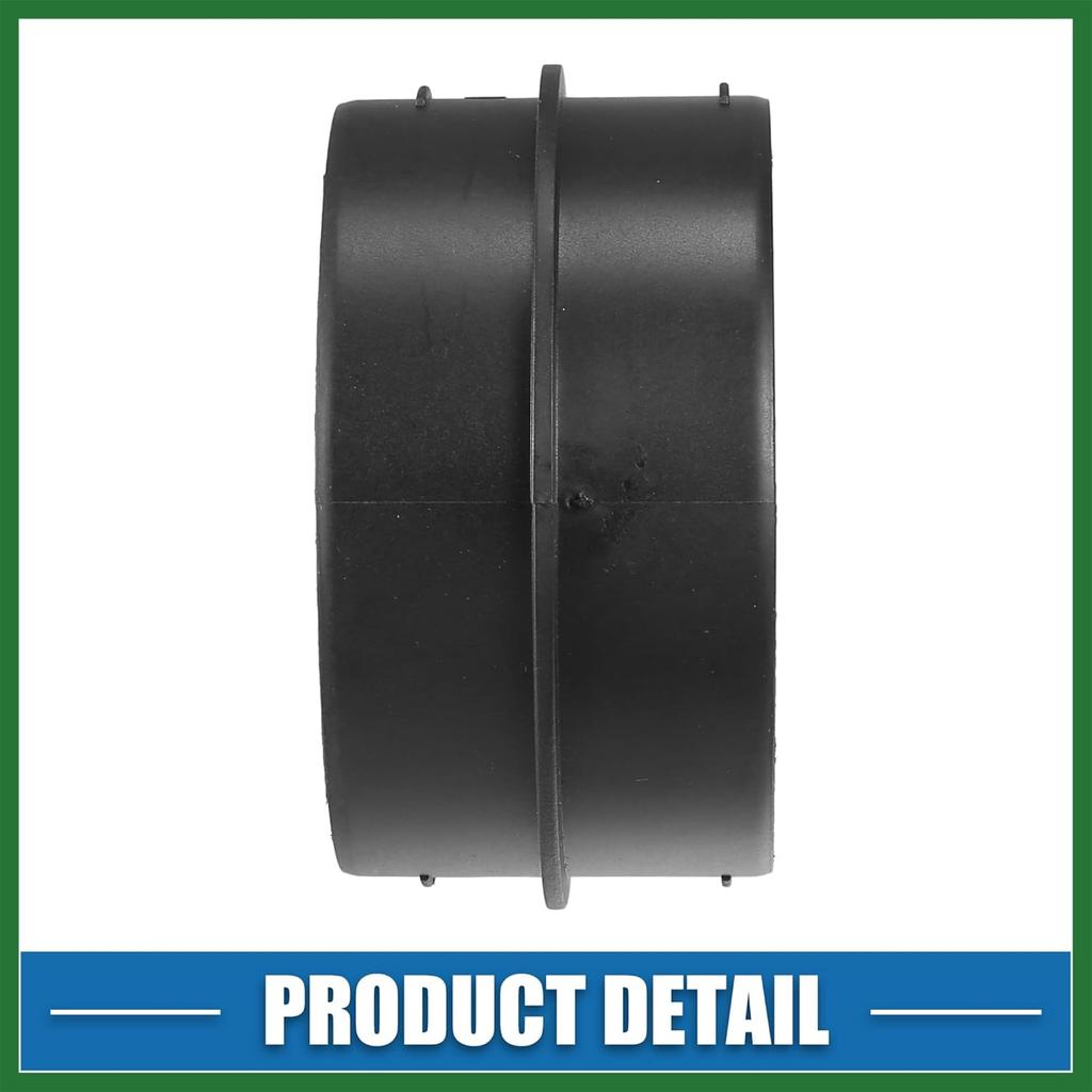 Motoforti Car Air Ducting Connector Straight Air Heater Duct Joiner Connector Pipe 3.54'' 90mm OD Black Long-lasting