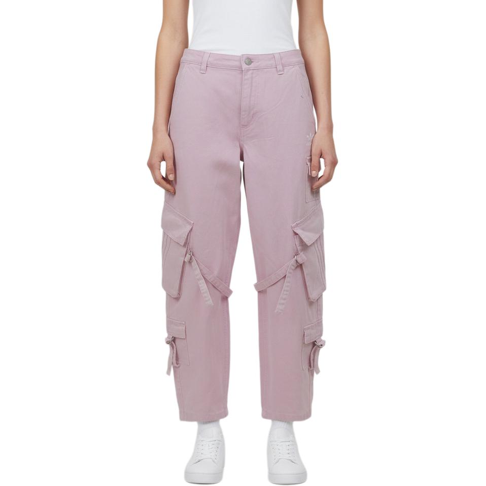adidas Originals Multi-Pocket Trousers Solid Color Loose Comfortable Practical Casual Pants Women Bottoms KU9536