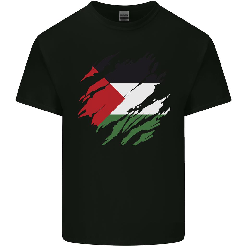 Torn Palestine Flag Palestinian Day Football Unisexs Light Cotton TShirt