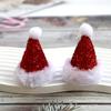 (5 Pcs/pack) 6.5cm Christmas Hat Mini Sequin Christmas Hat Santa Claus Hats Holiday Party Fashion Decoration Gift Decorative
