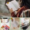 6pcs Fan-Shaped Page Book Marks Leather Corner Bookmark Book Accessories for Reading Lover Cute Handmade Book Reading Gift for Book Lovers