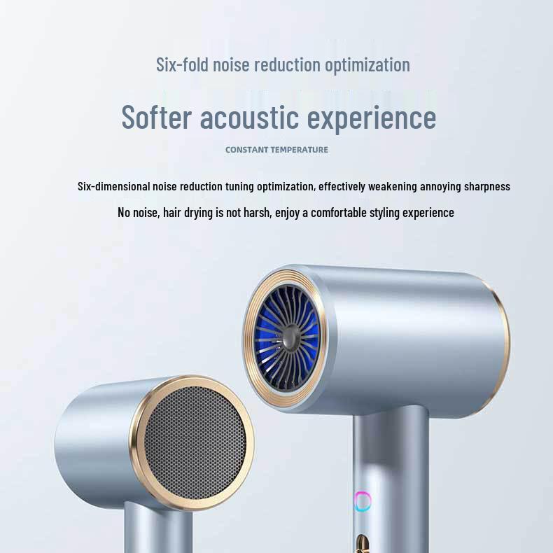 High-Power Negative Ion Hair Dryer with Quick Dry & Blue Light Care for Home Use