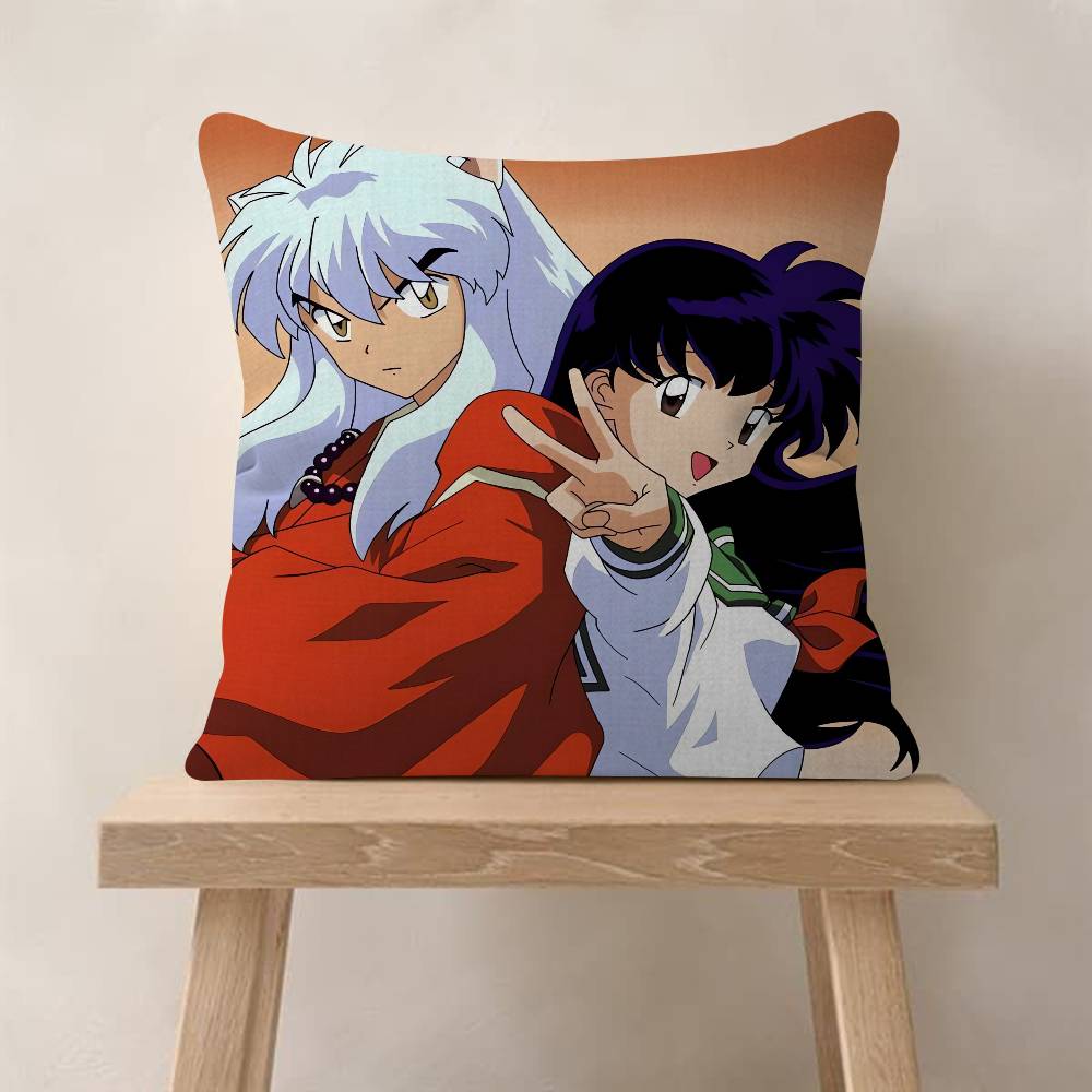 Japanese Anime Inuyasha Pillowcase Toon Gift Cushion Cover Bedroom Home Sofa Chair Seat Decor Pillow Case