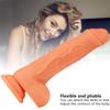 Female Silicone Dildo Double Layer Soft Masturbator Foreskin Sucker Dildo