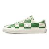 One Star Series Unisex Low Top Skate Shoes Retro Checkerboard Slip Resistant Wear Resistant Lightweight White Green 172353C