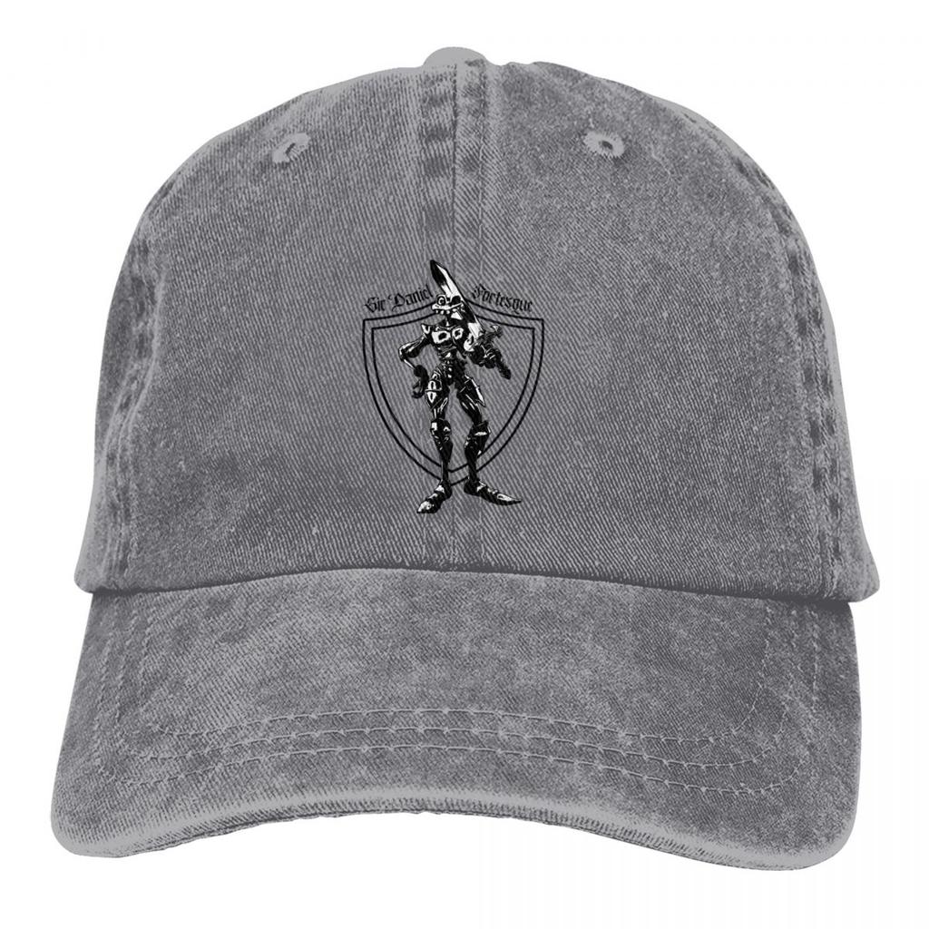 Washed Men's Baseball Cap Sir Daniel Fortesque Trucker Snapback Caps Dad Hat MediEvil Game Golf Hats