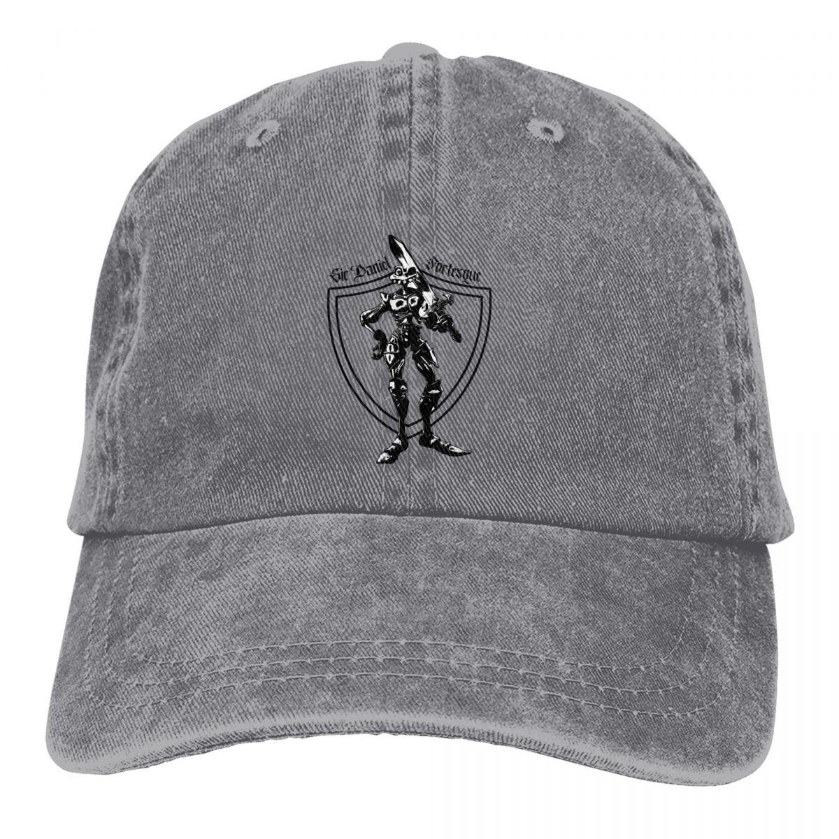 Washed Unisex s Baseball Cap Sir Daniel Fortesque Trucker Snapback Caps Dad Hat MediEvil Game Golf Hats One Size