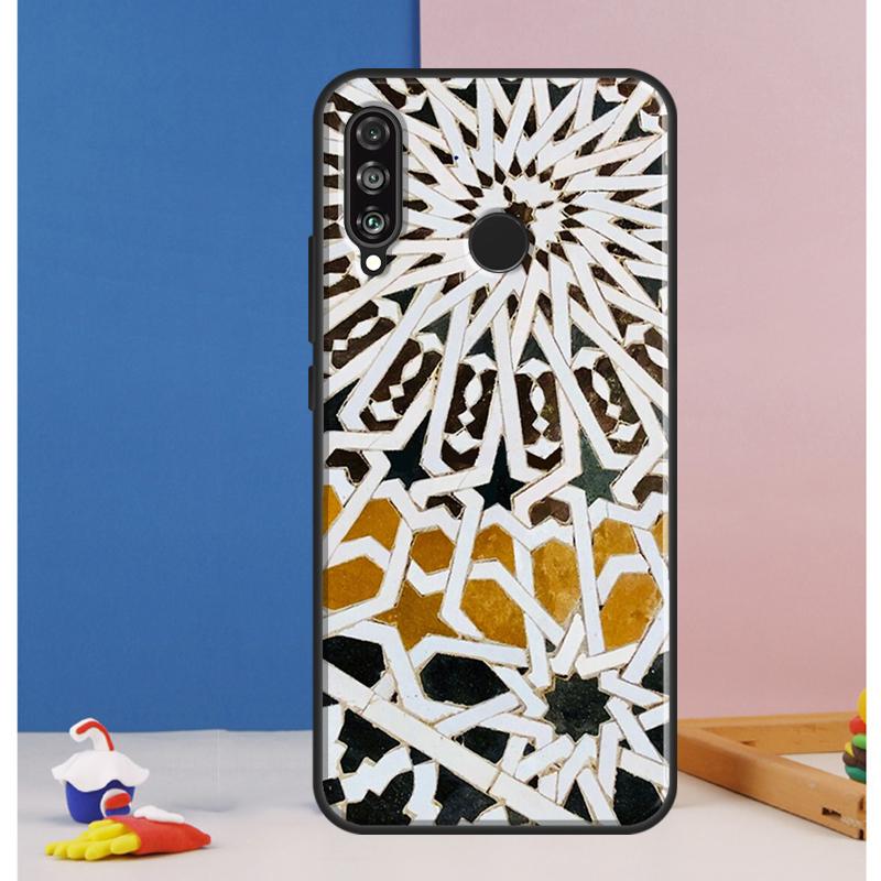 Moroccan Tile Case For Huawei Nova 12i 11i 8i 7i 12s Y73 Y70 Y90 Y60 Y72 Y61 Y91 9 10 SE P40 Lite P30 Pro