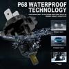 2Pcs 3D LED H7 Headlight Bulbs Canbus No Errors 6 Sided 1:1 Super 360 H7 Plug and Play Mini HeadLamp Size Wireless with Fan CSP Turbo Lamp 6000K 12V