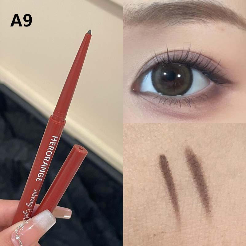 

10 Colors Eyeliner Pencil Waterproof Long-Lasting Black Brown Easy Wearing Eyeshadow Contour Stick Lying Silkworm Makeup A11