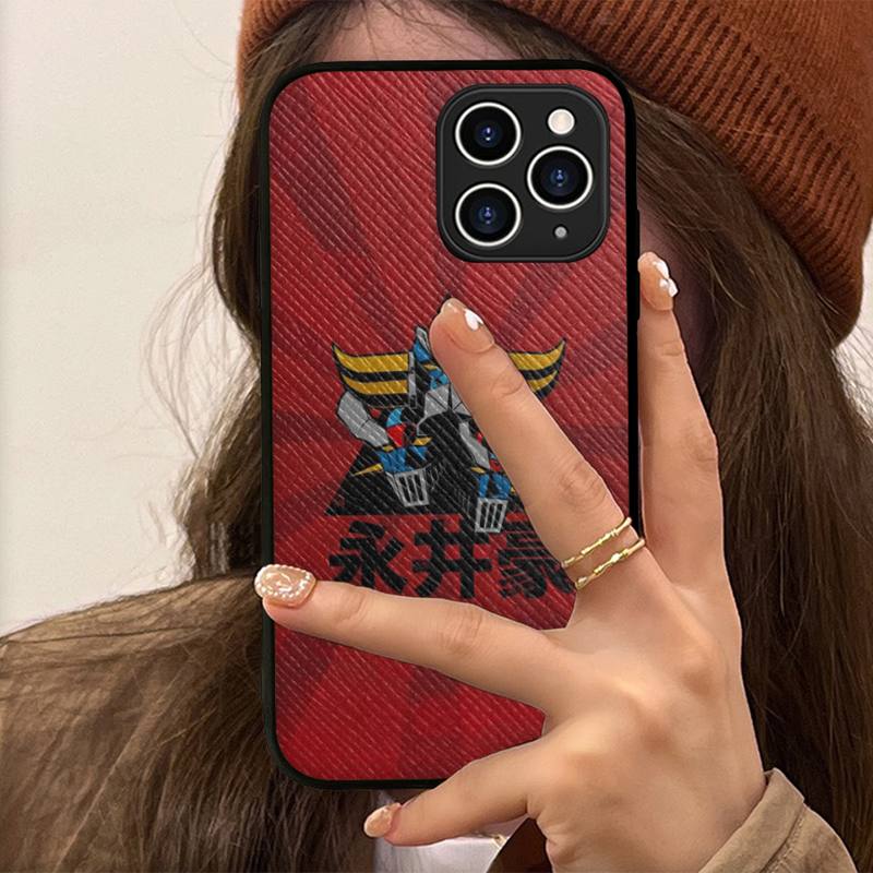 Anime Mazinger Z Phone Case Hard Leather Case for iPhone 11 12 13 Mini Pro Max 8 7 Plus SE 2020 X XR XS Coque