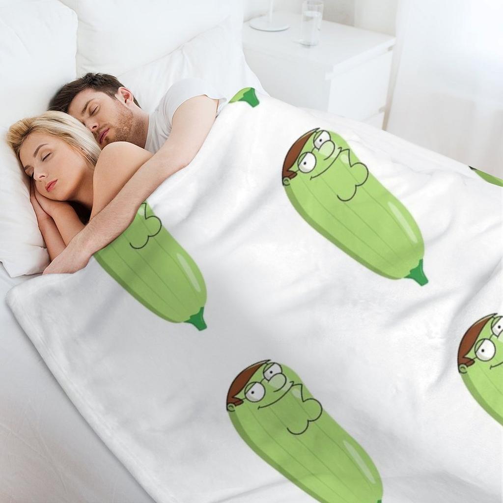 Peter Zucchini Throw Blanket Moving Bed Hairy Flannel Fabric Blankets
