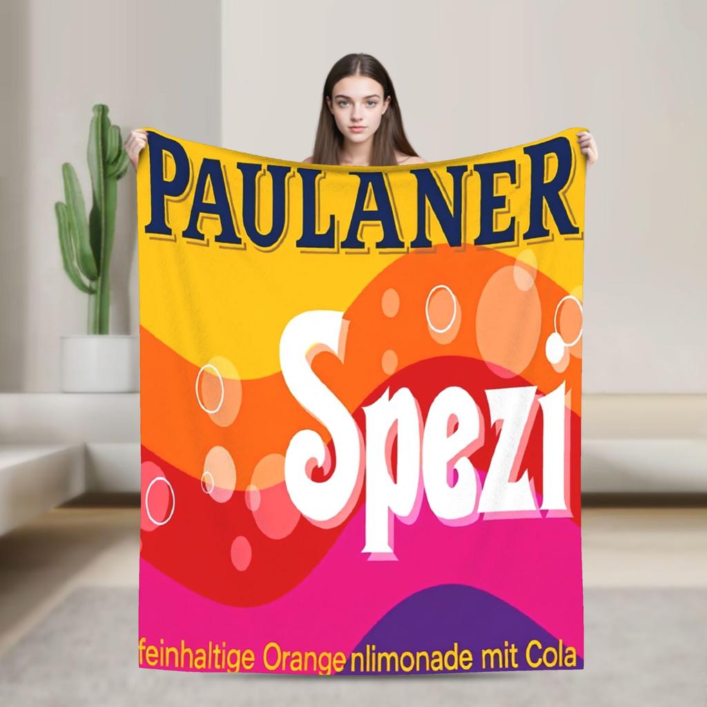 Měkká nová plyšová deka Paulaner S-spezi Pro ložnici Cestování letadlem Flanelové přehozy Přehozy na postel