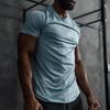 Crazy Muscle Men's Fitness Short Sleeved T-shirt Sports Mesh Quick Drying Breathable T-shirt