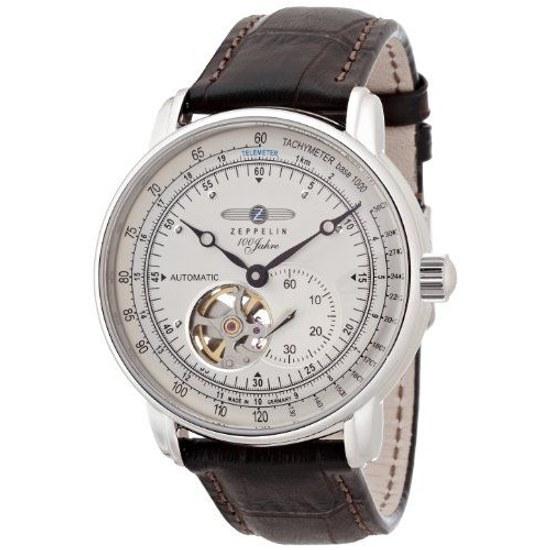 ZEPPELIN Wristwatch 100th Anniversary Model Ivory Dial Automatic Movement Calf Leather Strap 76621 Mens Authentic Import