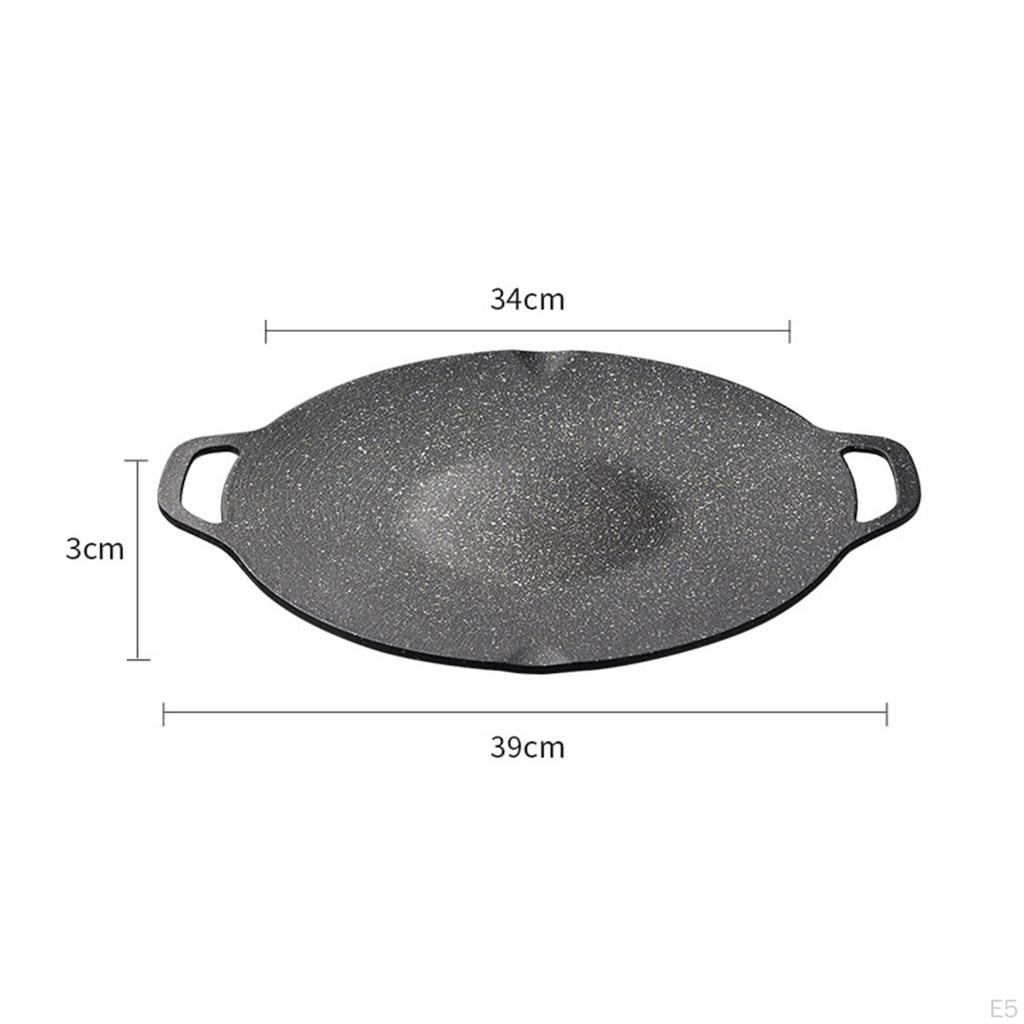 Korean , Frying Pan, Steak, Meat, Grill Plate, Plate for Picnics, Roasting, Roasting