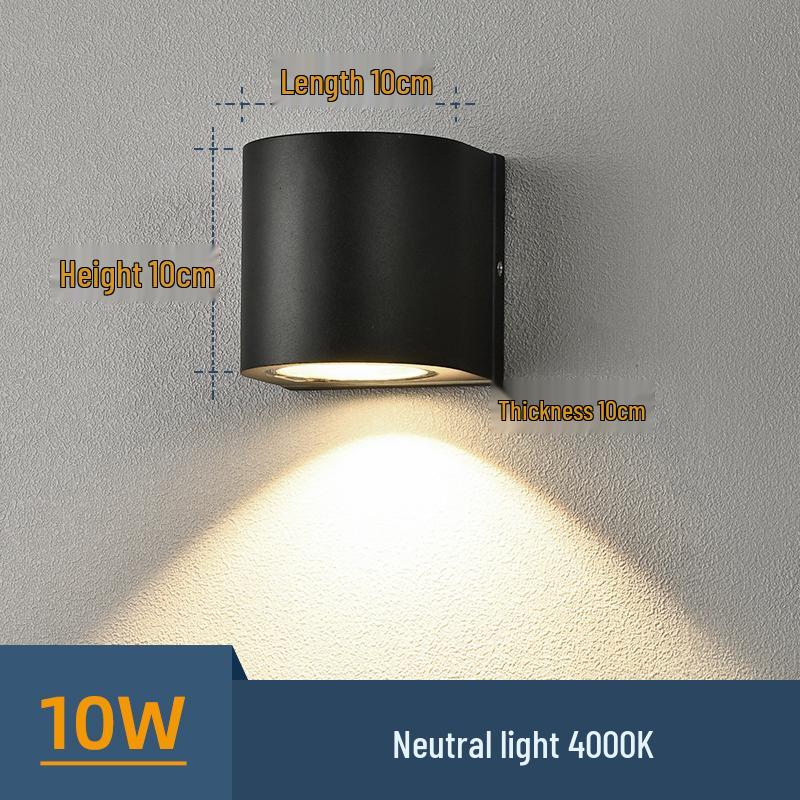 Universelle Wasserdichte Wandfluterleuchte für Balkon, Innenhof oder Terrasse - Außenbeleuchtung Up and Down