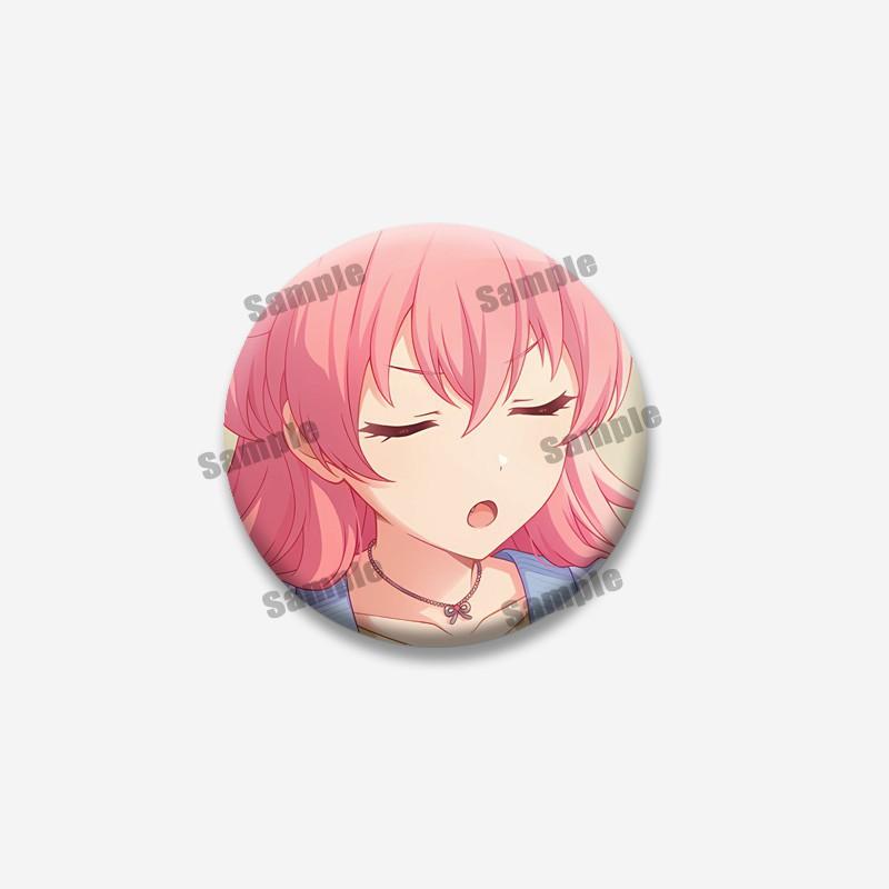 Cartoon Figure PJSK Kiritani Tenma Saki Badge Cute Game Character Lapel Pins Round Brooch for Bag Clothes Hat Decor Jewelry Gift