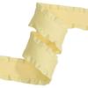 1 rotolo Nastro a Doppia Arricciatura Larghezza 1,5 Pollici Lunghezza 10 Yds Nastro in Tessuto Raso di Seta Nastro con Bordo a Foglia per Artigianato Fai da Te Confezionamento Regali Decorazione Festa di Matrimonio