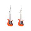 Vintage Punk Guitar Drop Earrings for Woman Funny Hip Hop Music Festival Party Dangle Earrings Teens Femme Jewelry Accessories