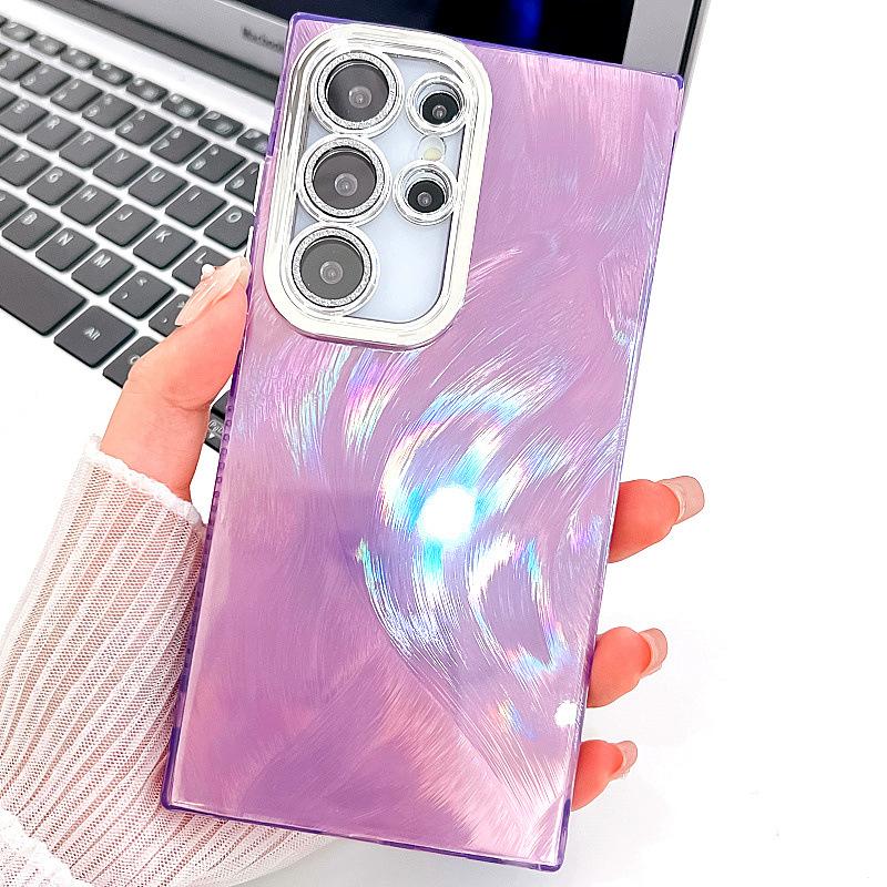 Objektivfolie Blitzpulver Samsung S25 Ultra Handyhülle Zinnfolienmuster A16 Knitter A36 Ringhalterung 54 Geeignet