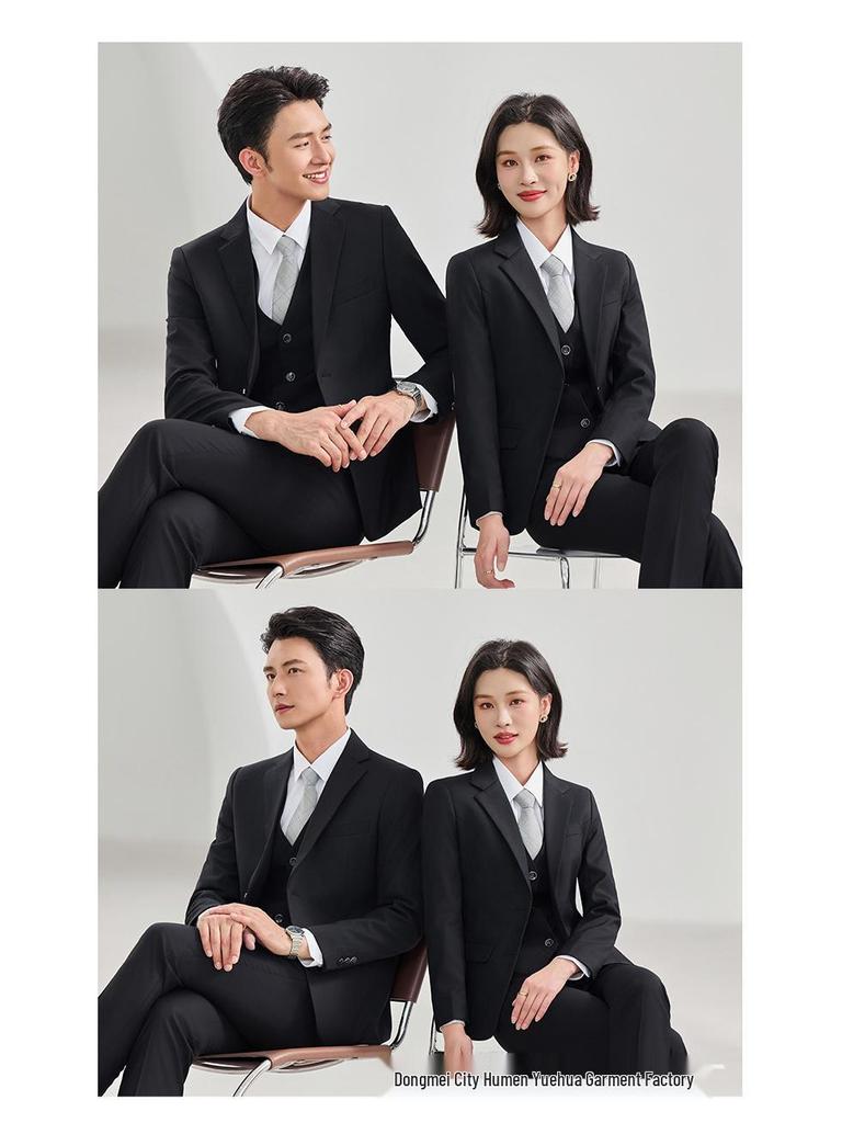 Professional Suit Sets: Women's Jackets & Men's Formal Interview Wear for Hotel Managers and Business Companies