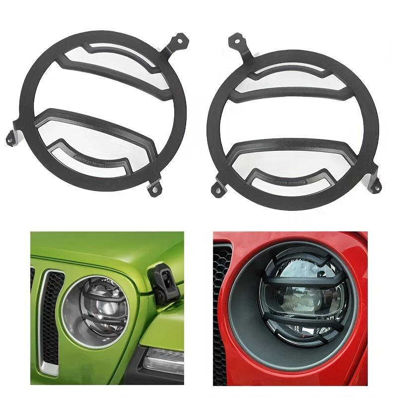 Headlight Guard Cover Protector Bracket For Jeep Wrangler JL Gladiator JT 2018‑Up, Car Exterior Head Lamp Modification Accessories