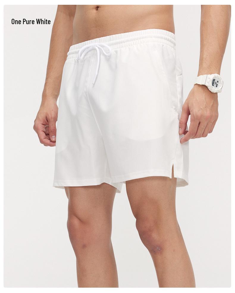 Herren Leichte Atmungsaktive Schnelltrocknende Marathon Laufshorts - Sommer Lockerer Schnitt mit Drei-Punkt-Reißverschluss