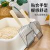 Cat litter shovel Fine hole cat shit shovel Large suitable for all kinds of cat litter Wooden handle Metal stainless steel cat litter shovel
