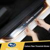 Carbon Fiber Car Door Sill Threshold Sticker Anti-scratch Decal For Subaru Impreza Legacy WRX STI BRZ Forester XV Outback Z17
